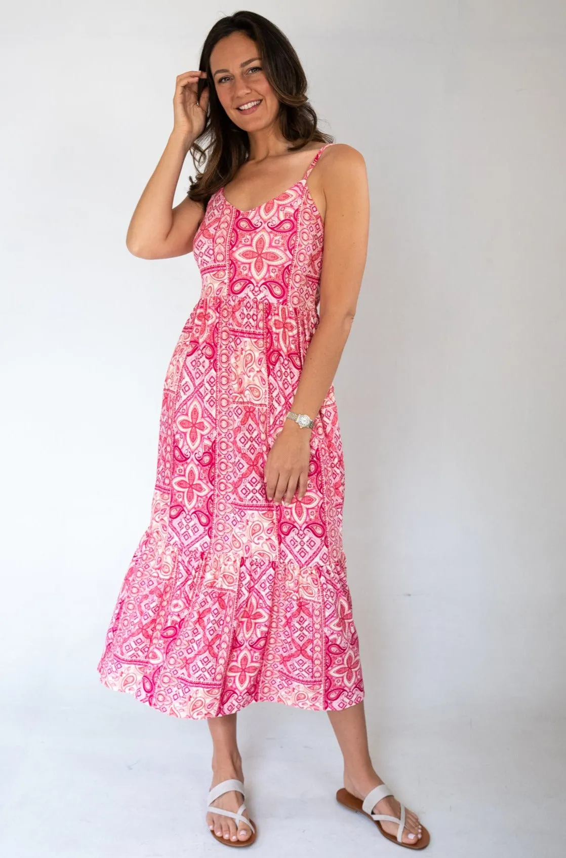 Sofia Printed Tier Dress