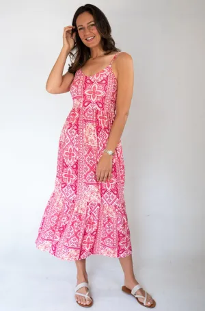 Sofia Printed Tier Dress