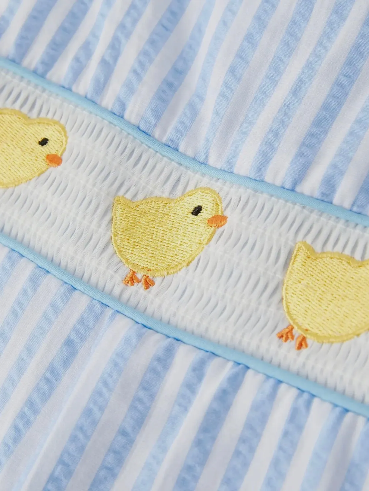 Spring Chicks Boys Romper: Yellow Mix