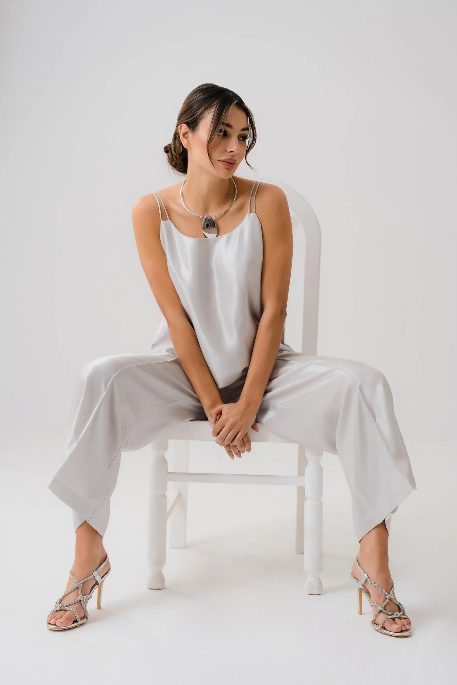 Strappy Silk Top