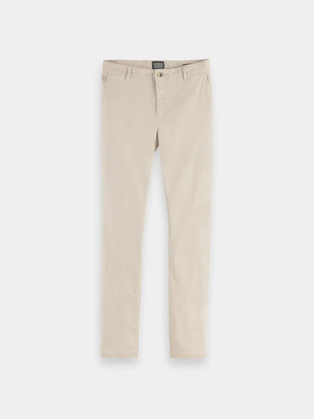 Stuart Cotton Chino - Parchment -178365