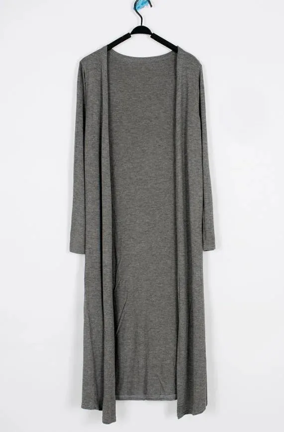 Summer Autumn 12 Colors Women Modal Long Cardigan Female Cotton Sweater Cardigans Long Sleeve Women Casual Coat Ladies Outerwear