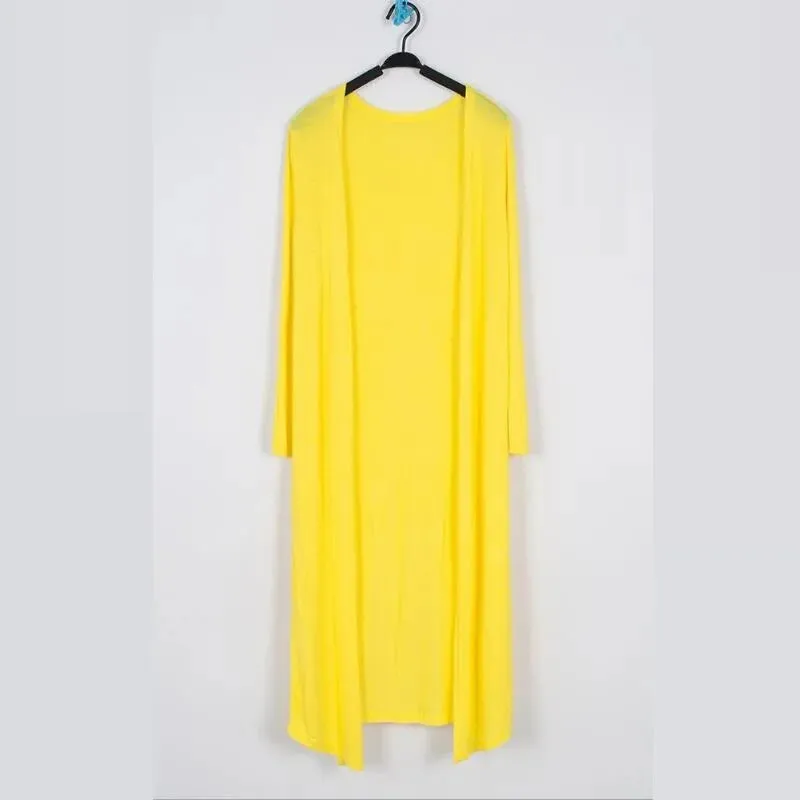 Summer Autumn 12 Colors Women Modal Long Cardigan Female Cotton Sweater Cardigans Long Sleeve Women Casual Coat Ladies Outerwear