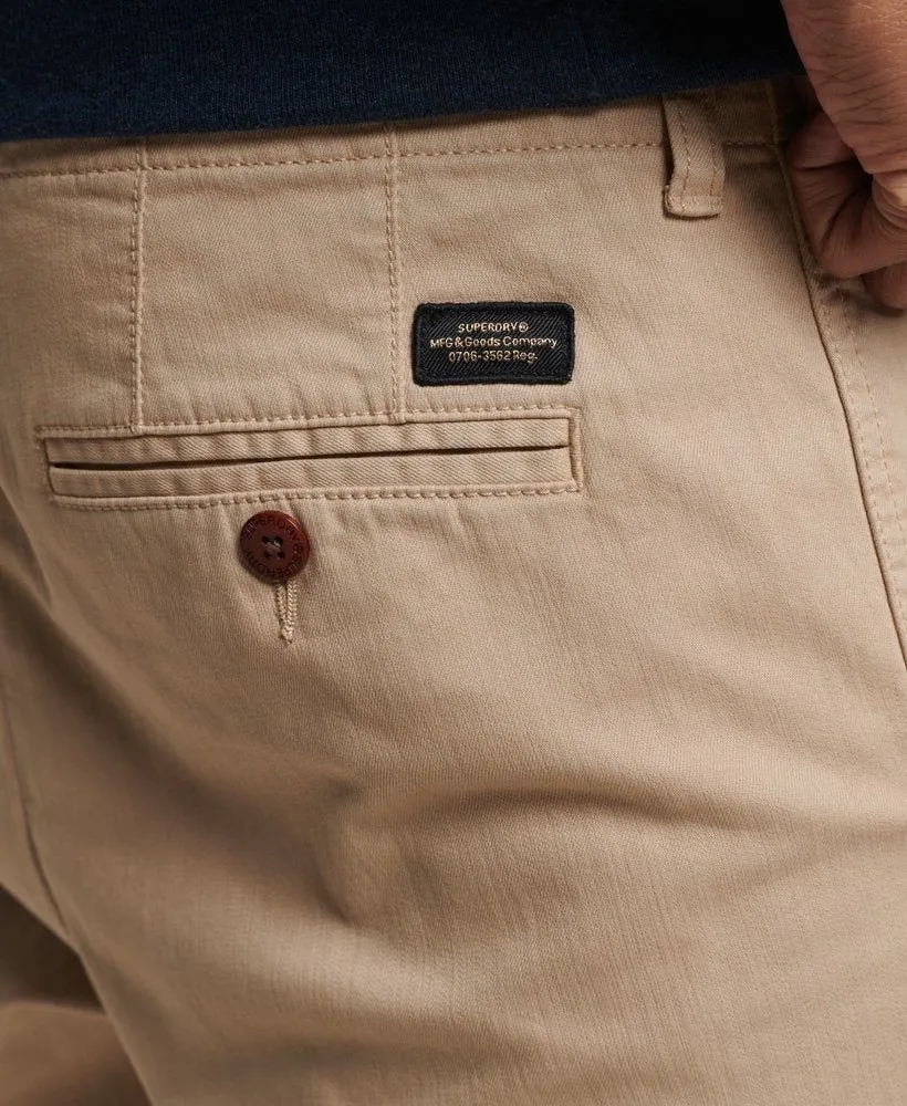 SUPERDRY Officers Slim Chino - Stone Wash