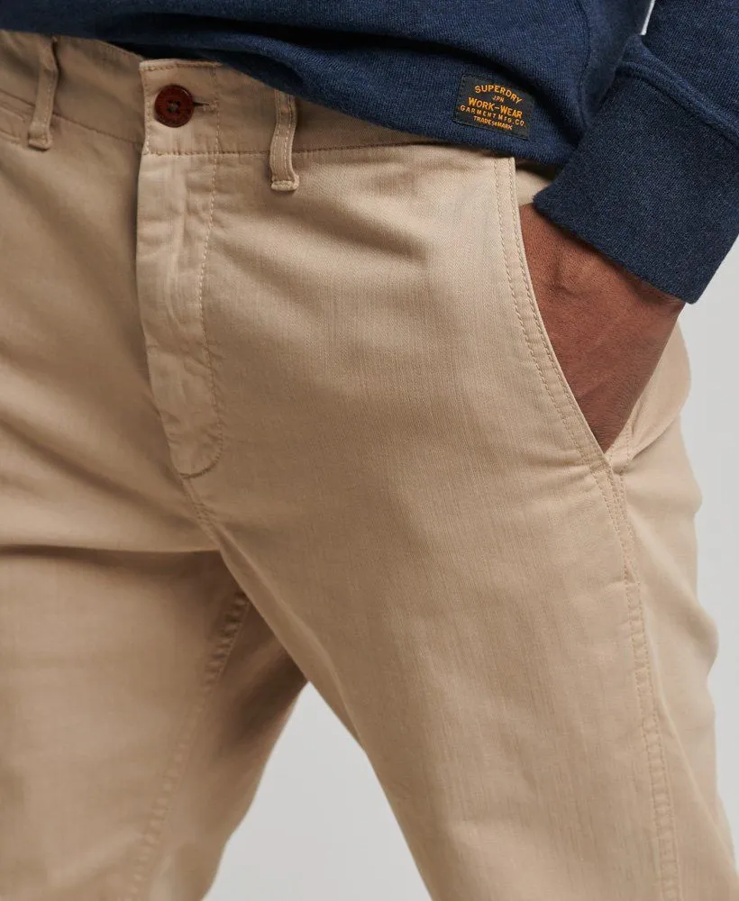 SUPERDRY Officers Slim Chino - Stone Wash