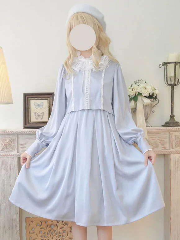 Sweet Lolita Dress Polyester Long Sleeves Dress