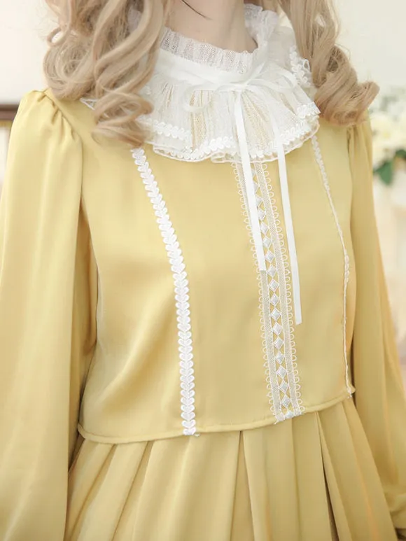 Sweet Lolita Dress Polyester Long Sleeves Dress