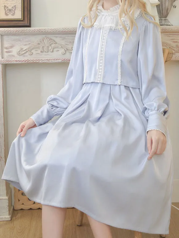 Sweet Lolita Dress Polyester Long Sleeves Dress
