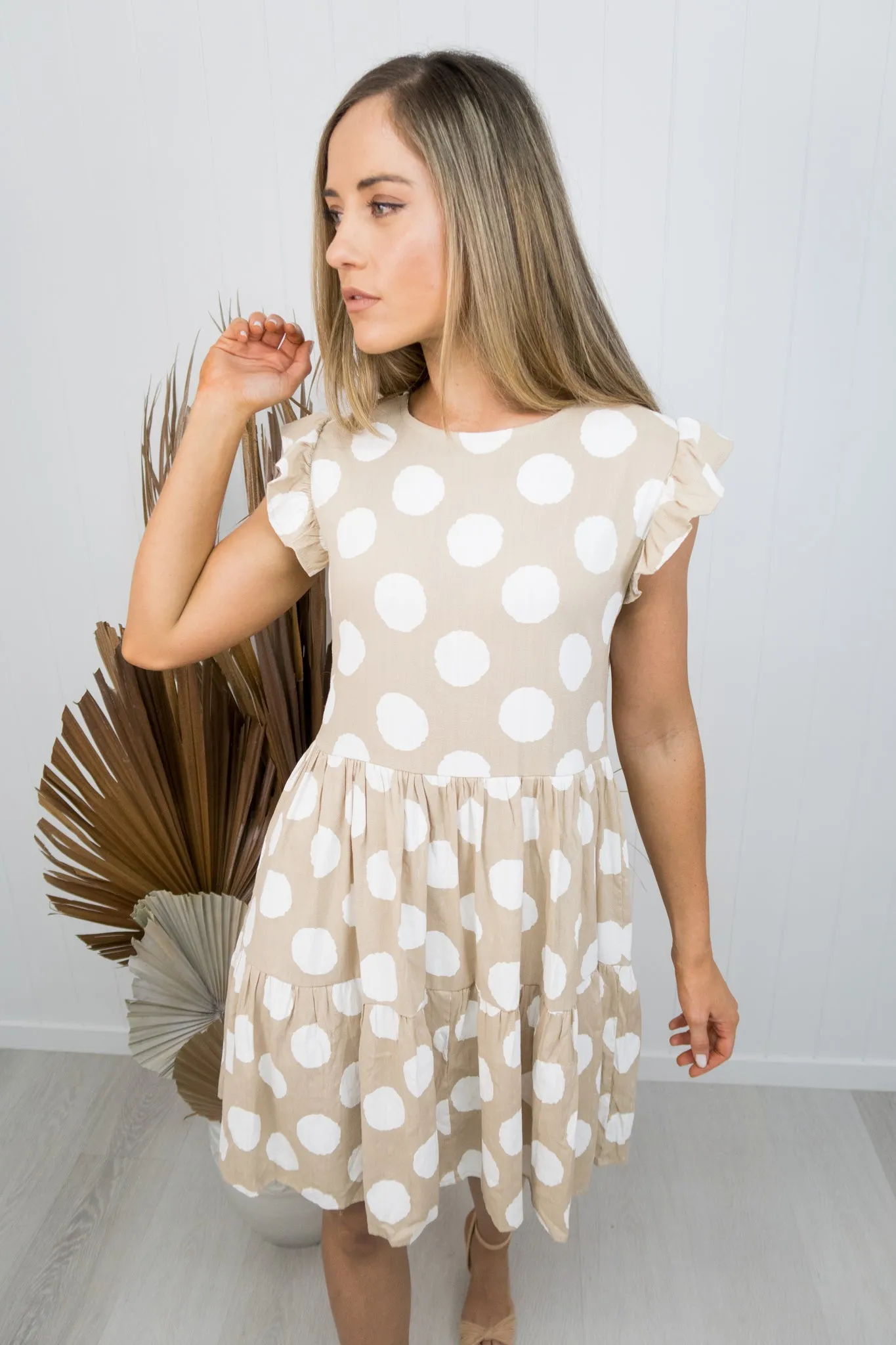 Taylor Dress -Beige