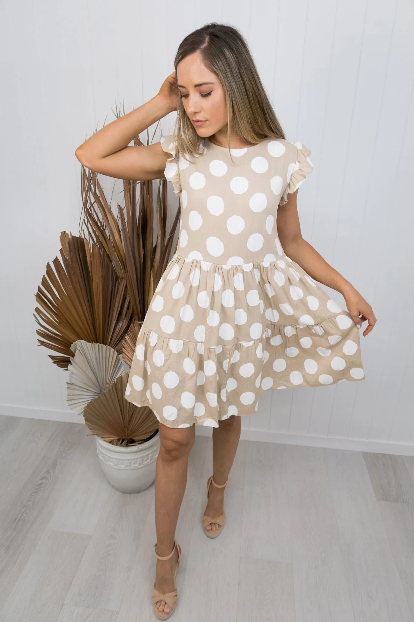 Taylor Dress -Beige