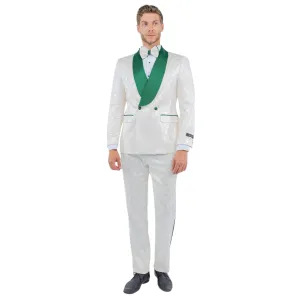 TAZZIO: Satin Lapel Skinny Fit Suit M341SK