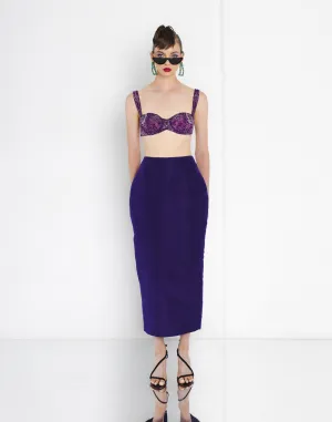 Tea Length Column Skirt