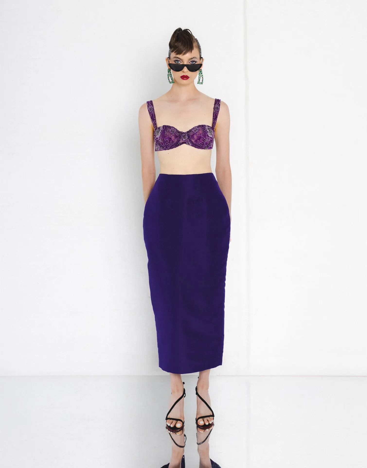 Tea Length Column Skirt