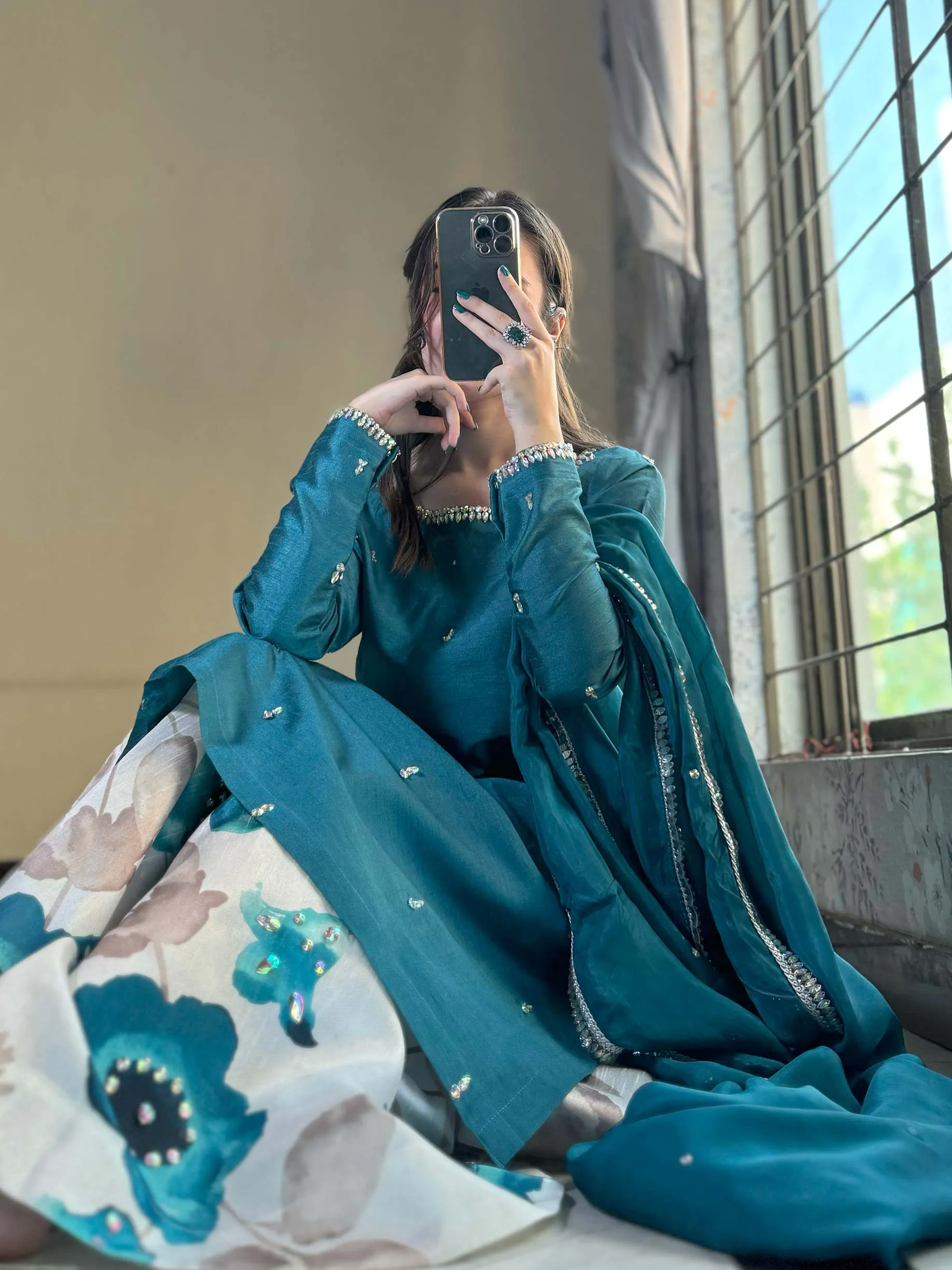 Teal Sapphire - Luxury Pret by Agha Hassan