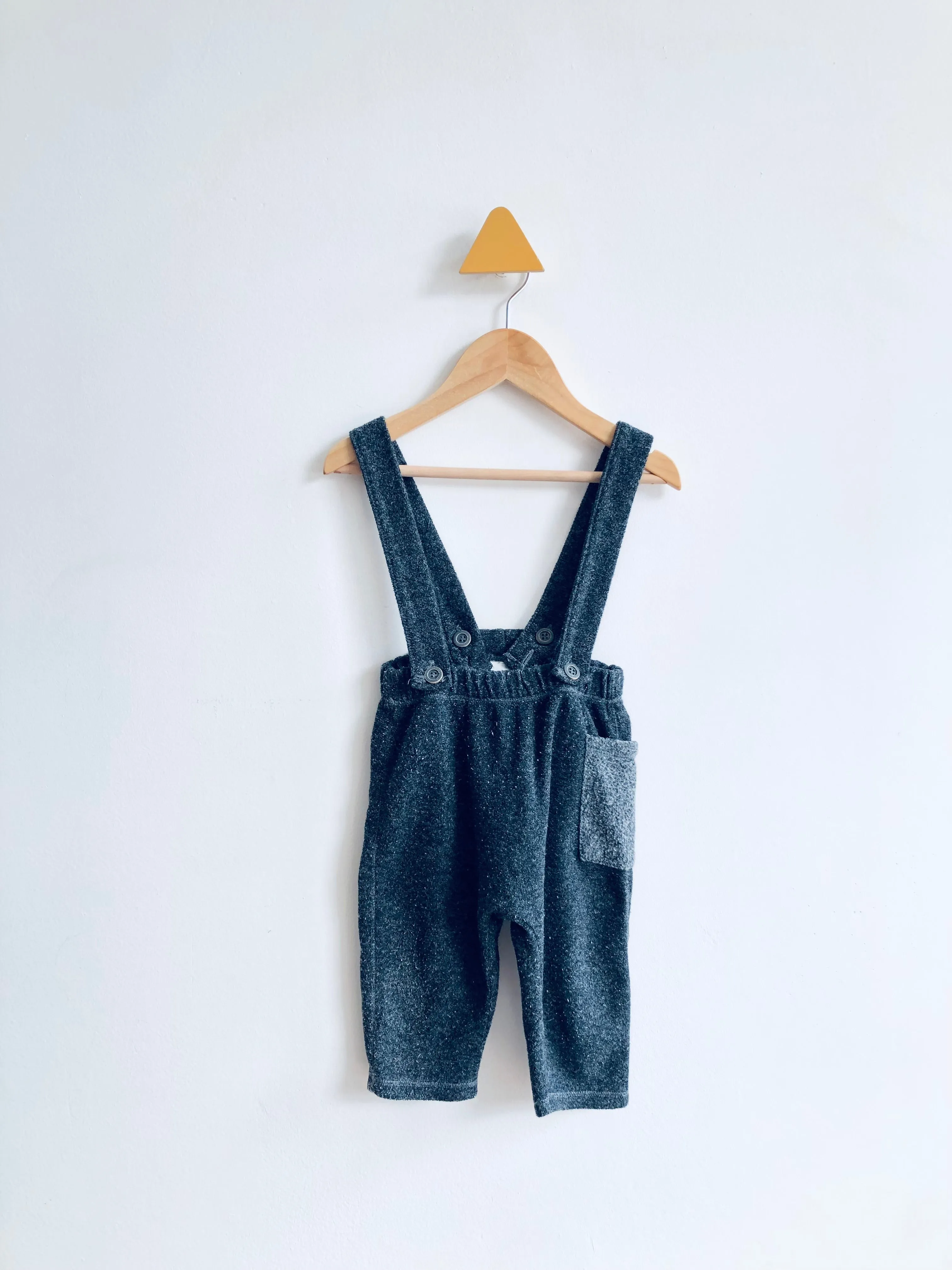 Terry Suspender Pants // 9-12M