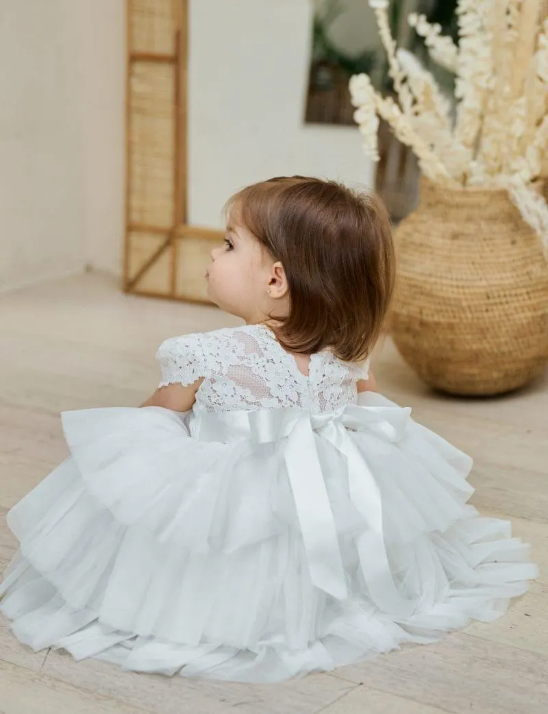 Teter Warm Baby Girls Baptism Off White Dress B102