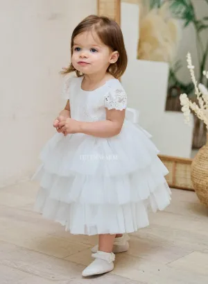Teter Warm Baby Girls Baptism Off White Dress B102