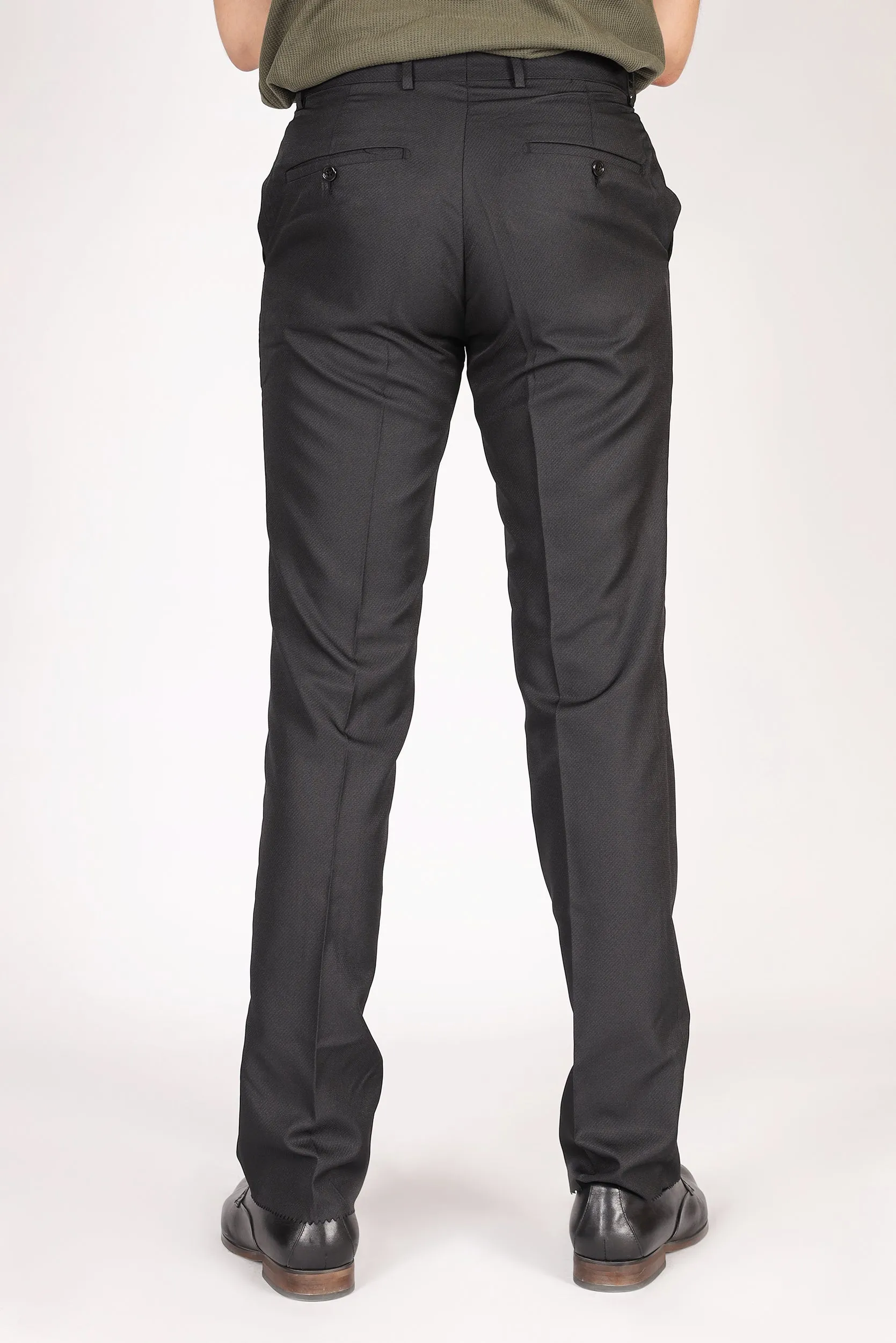 Textured Slim Fit Dress Pants