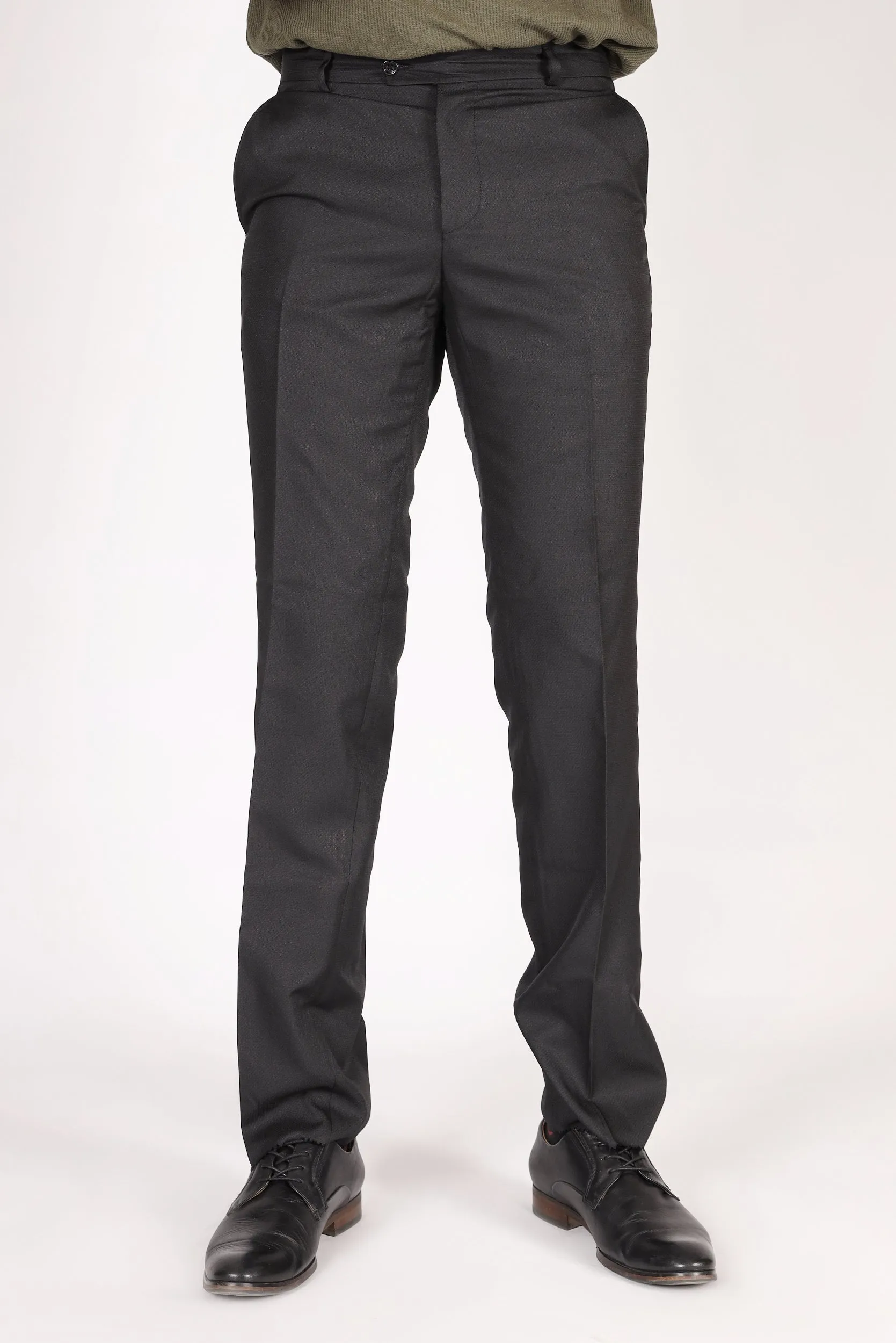 Textured Slim Fit Dress Pants