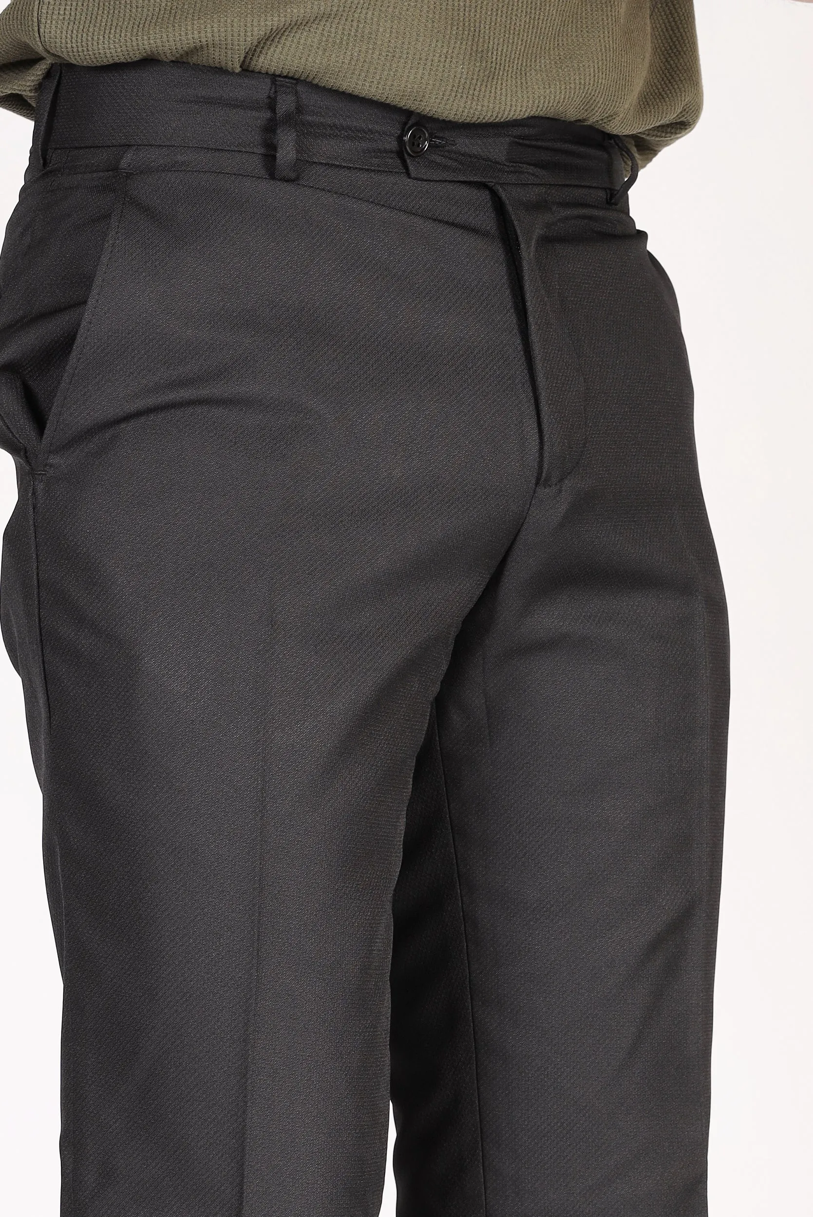 Textured Slim Fit Dress Pants