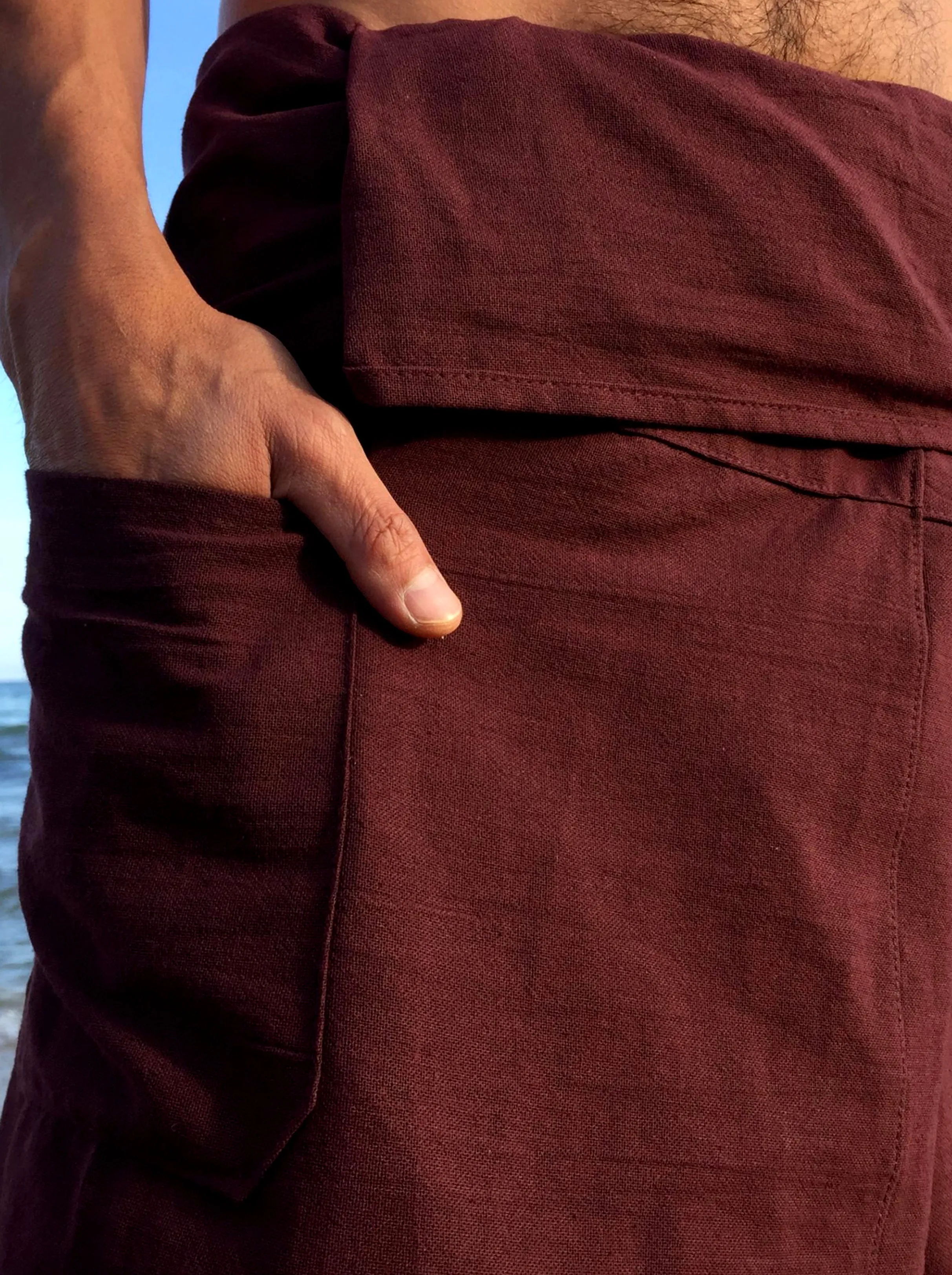 Thai Fisherman Pants Cotton Brown