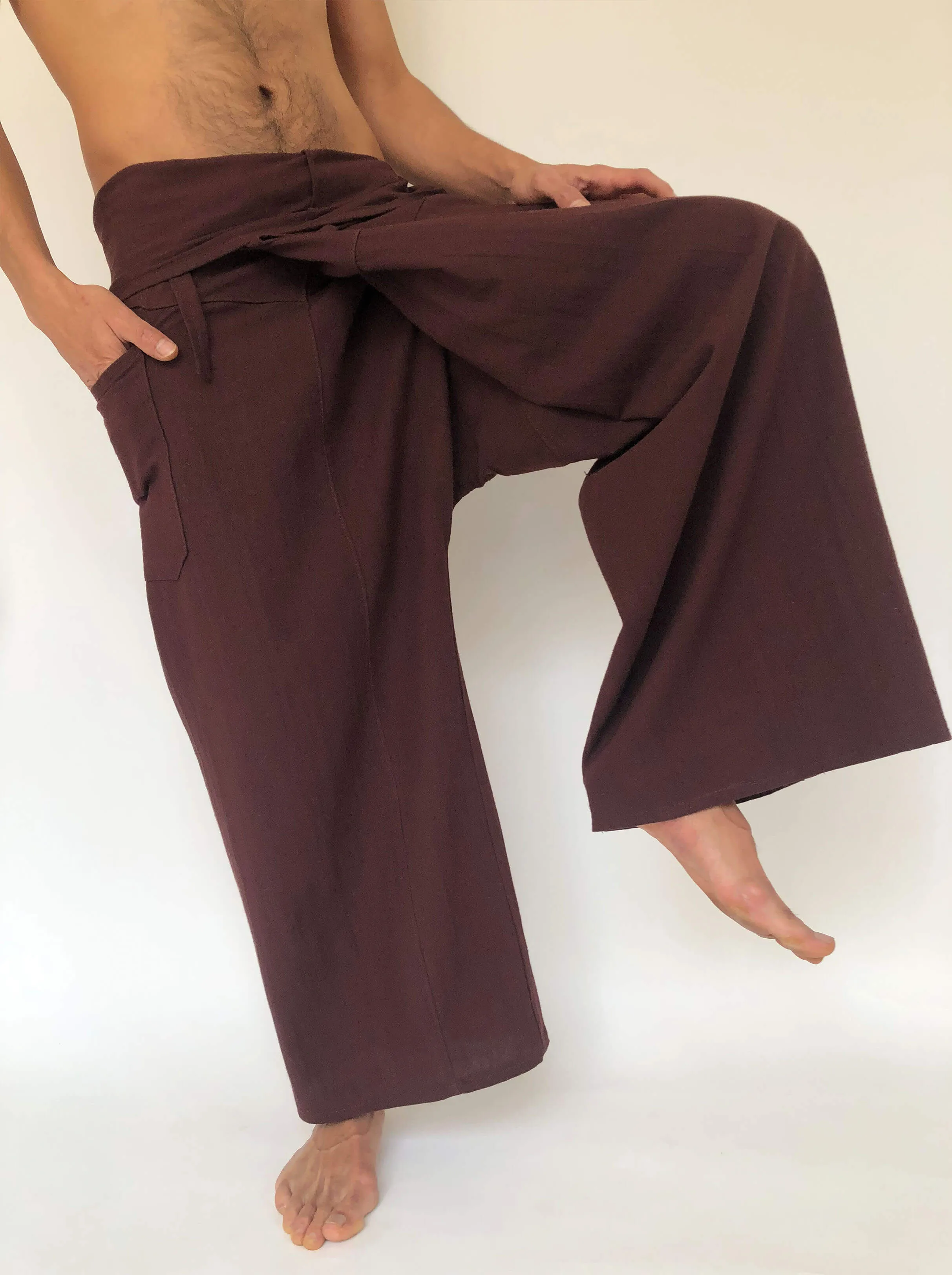Thai Fisherman Pants Cotton Brown