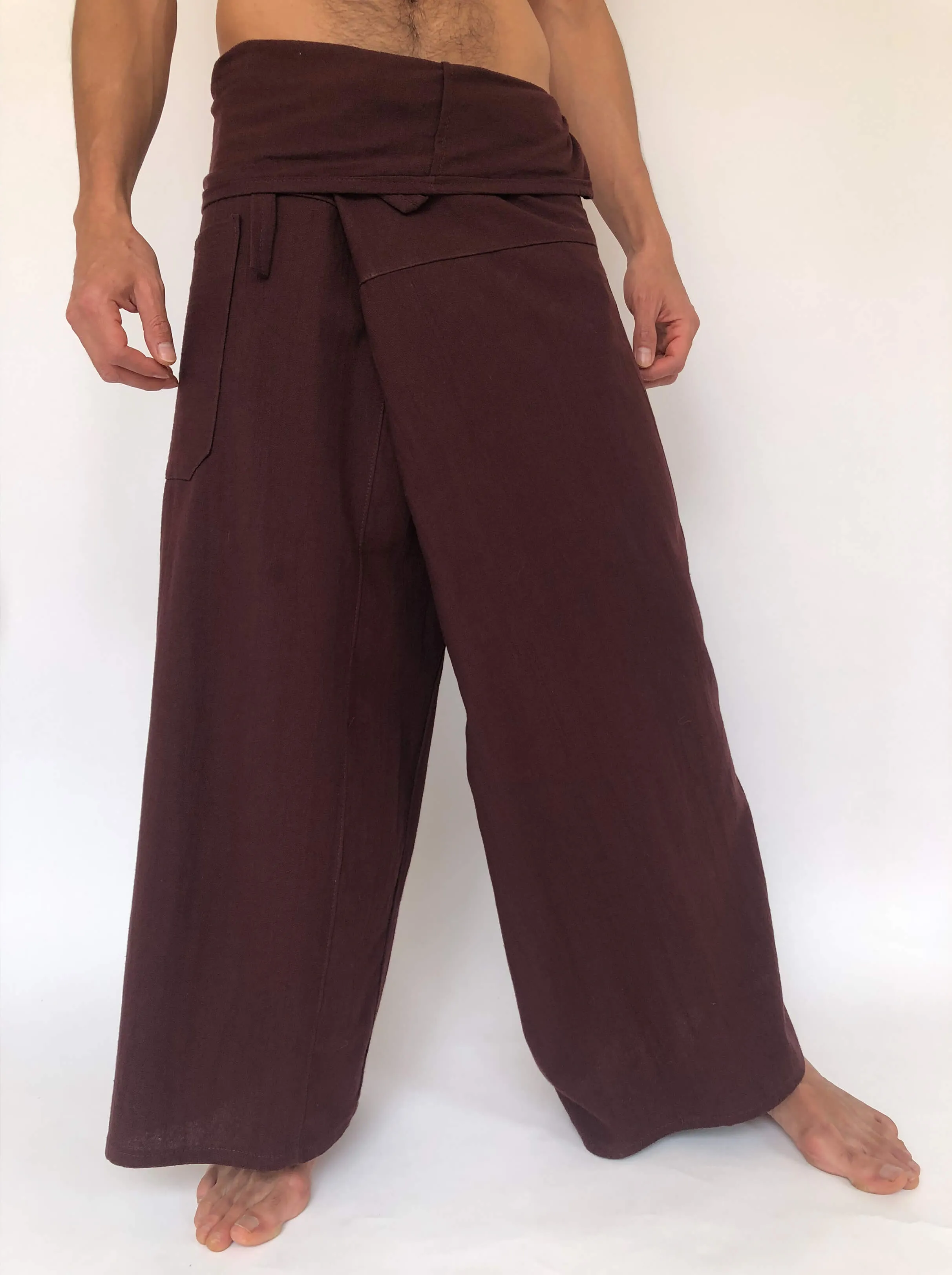 Thai Fisherman Pants Cotton Brown