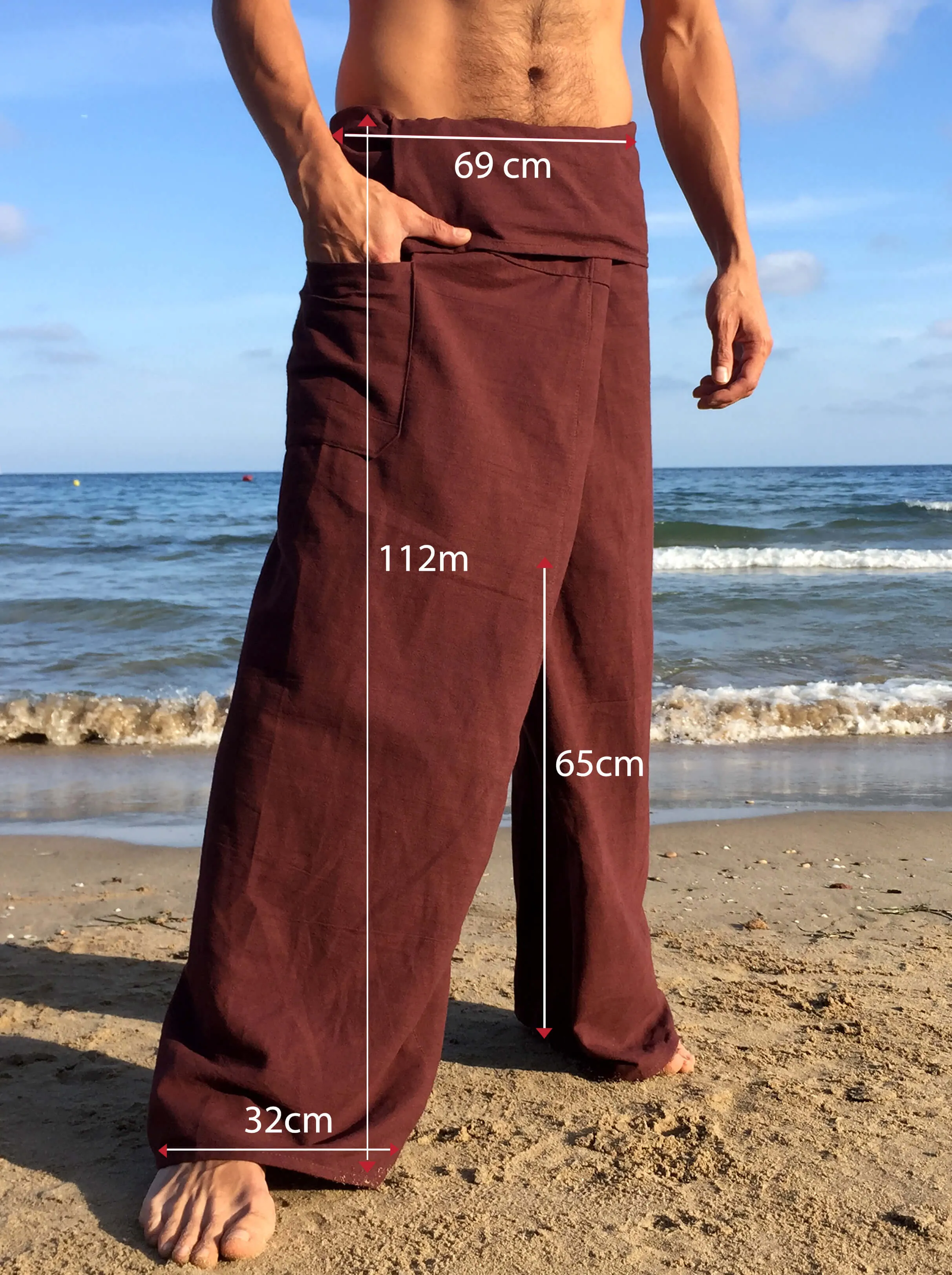 Thai Fisherman Pants Cotton Brown