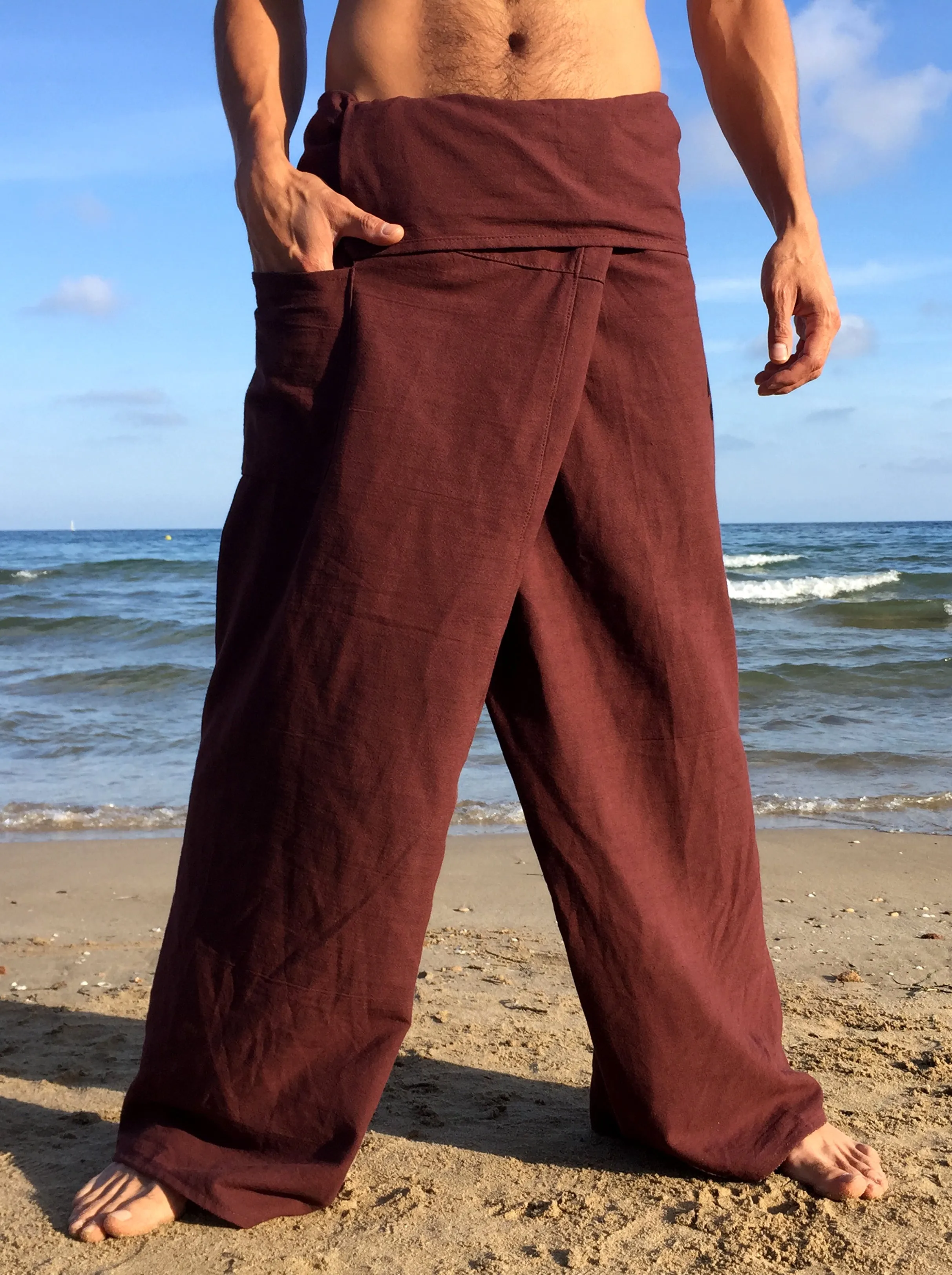 Thai Fisherman Pants Cotton Brown