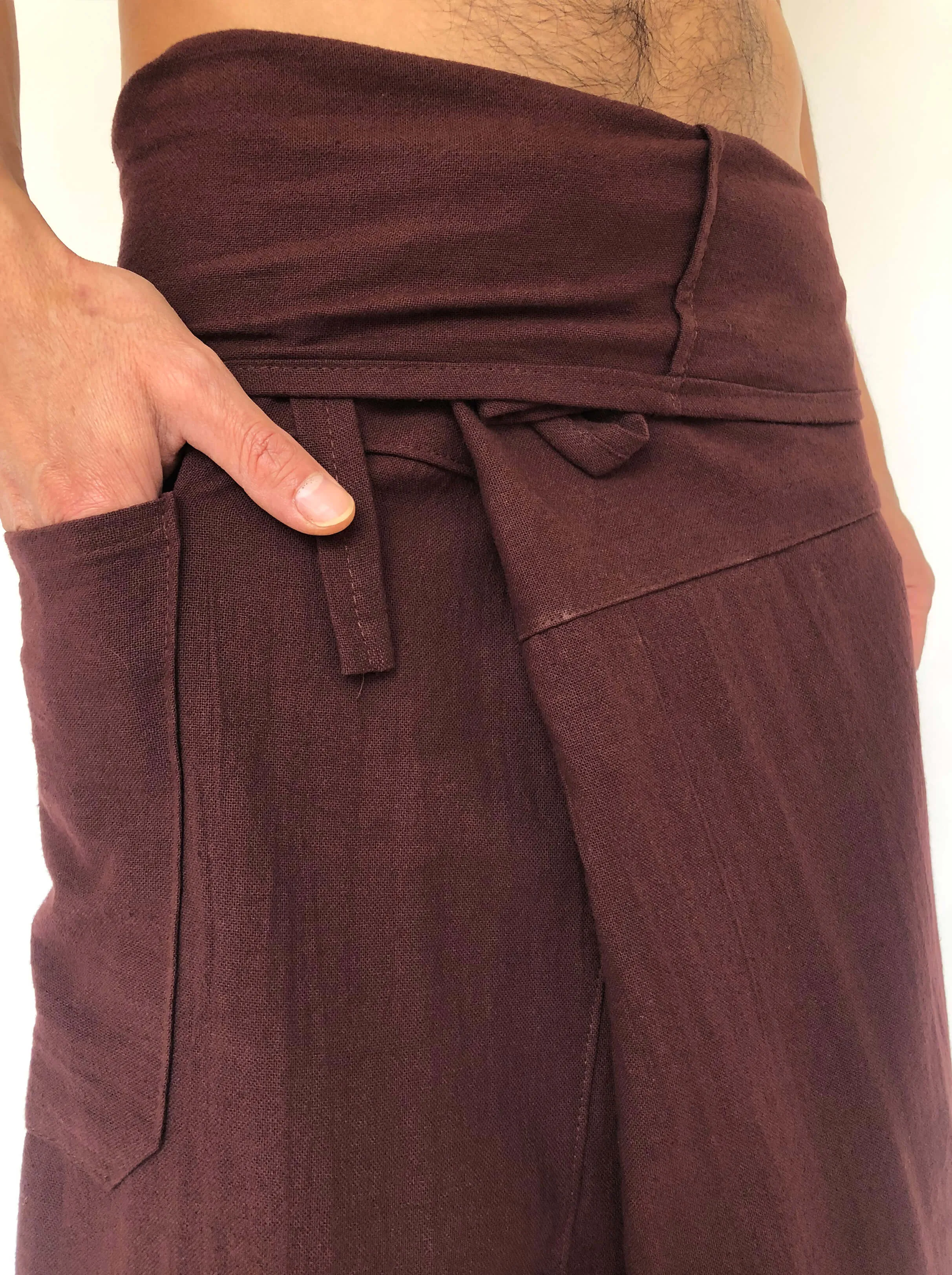 Thai Fisherman Pants Cotton Brown