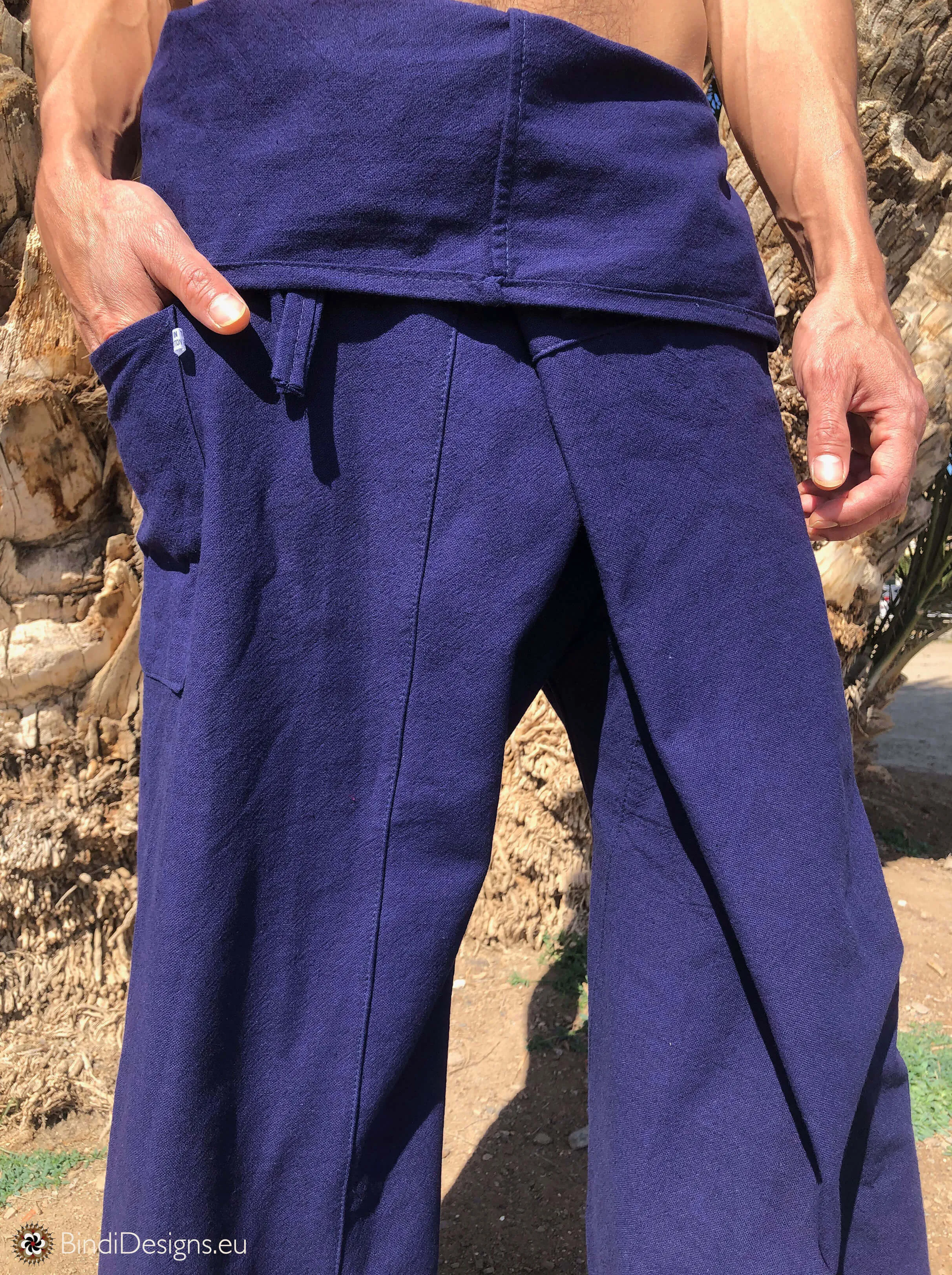 Thai Fisherman Pants Cotton Dark Blue