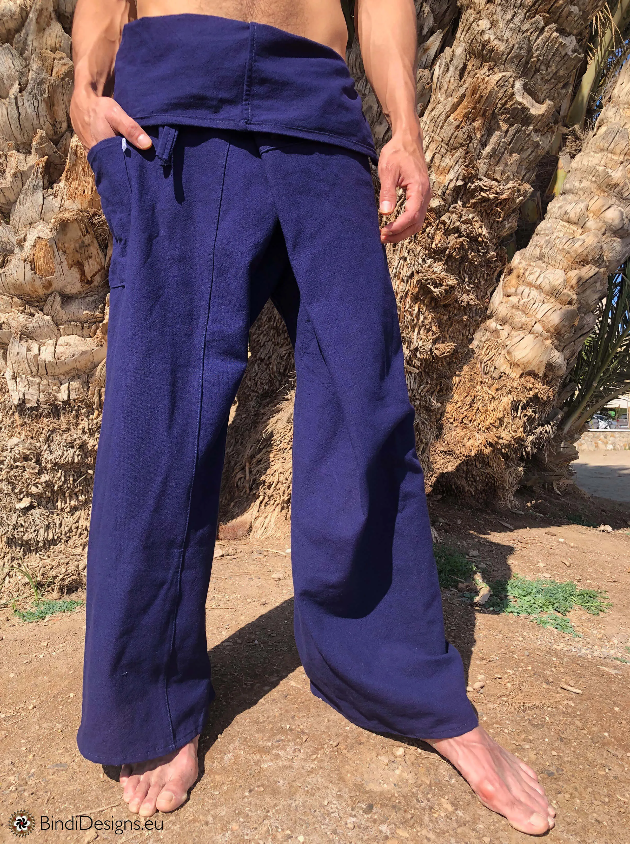 Thai Fisherman Pants Cotton Dark Blue