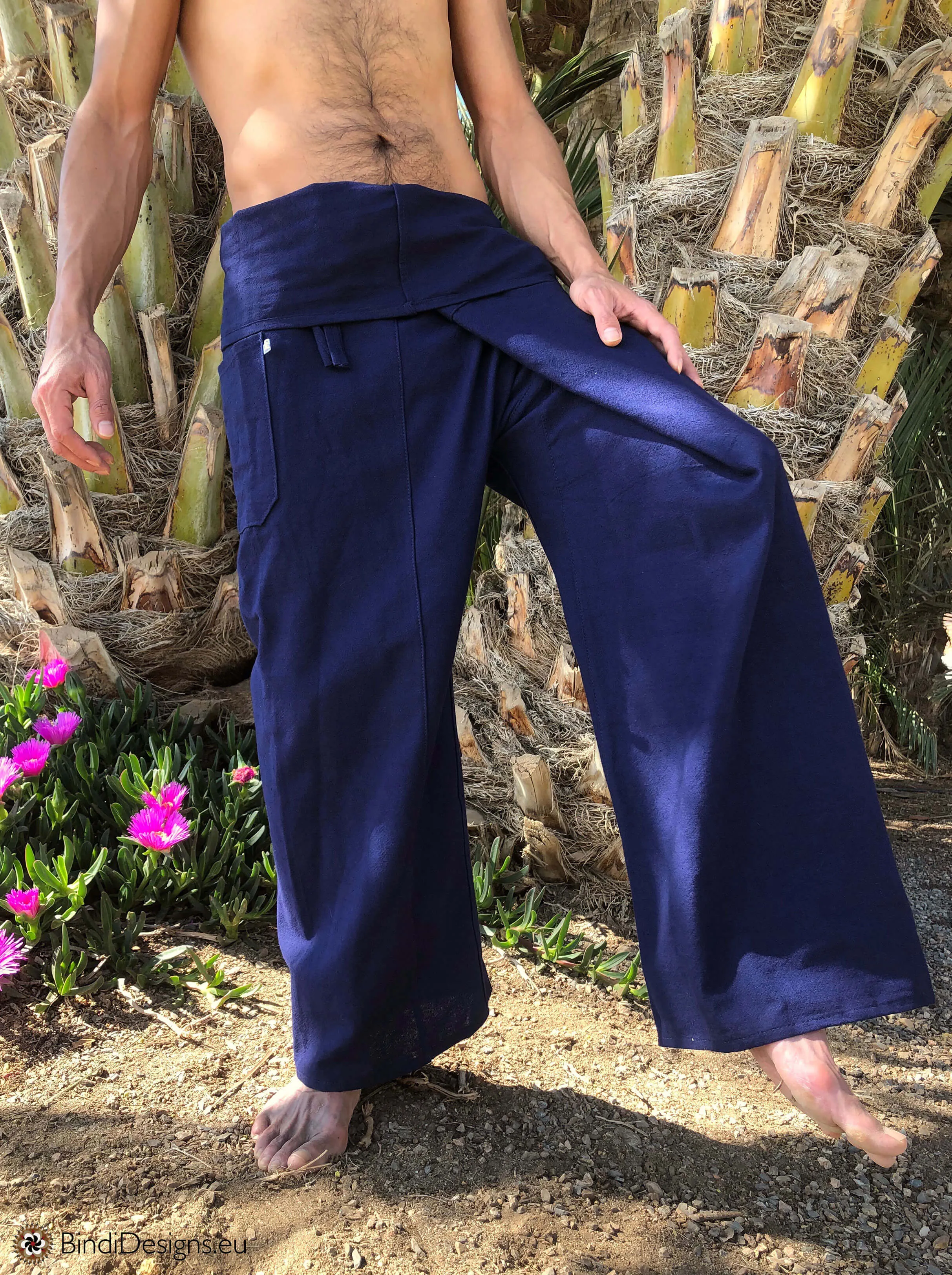Thai Fisherman Pants Cotton Dark Blue