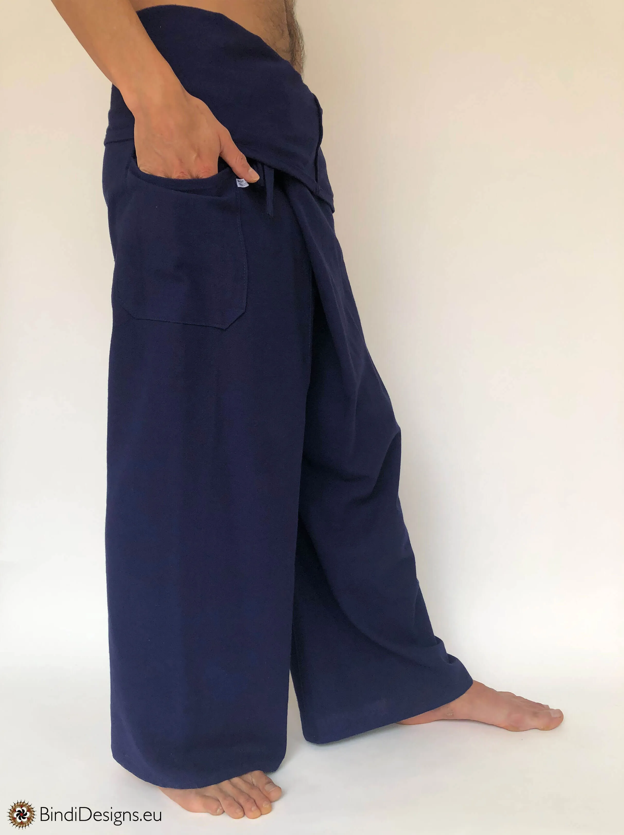 Thai Fisherman Pants Cotton Dark Blue