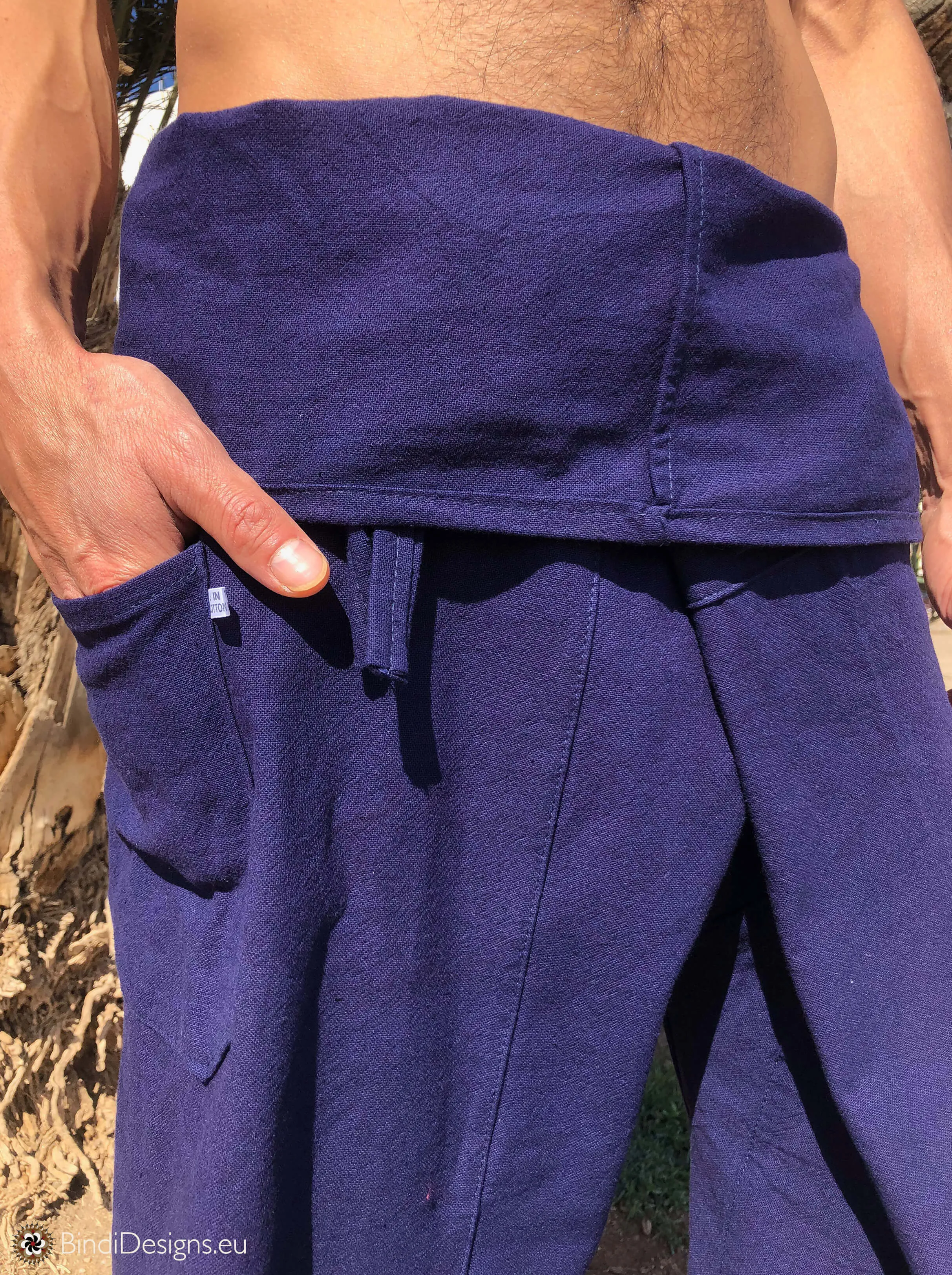 Thai Fisherman Pants Cotton Dark Blue