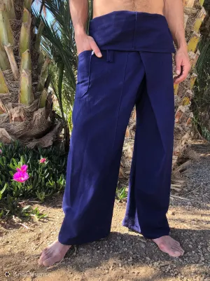 Thai Fisherman Pants Cotton Dark Blue