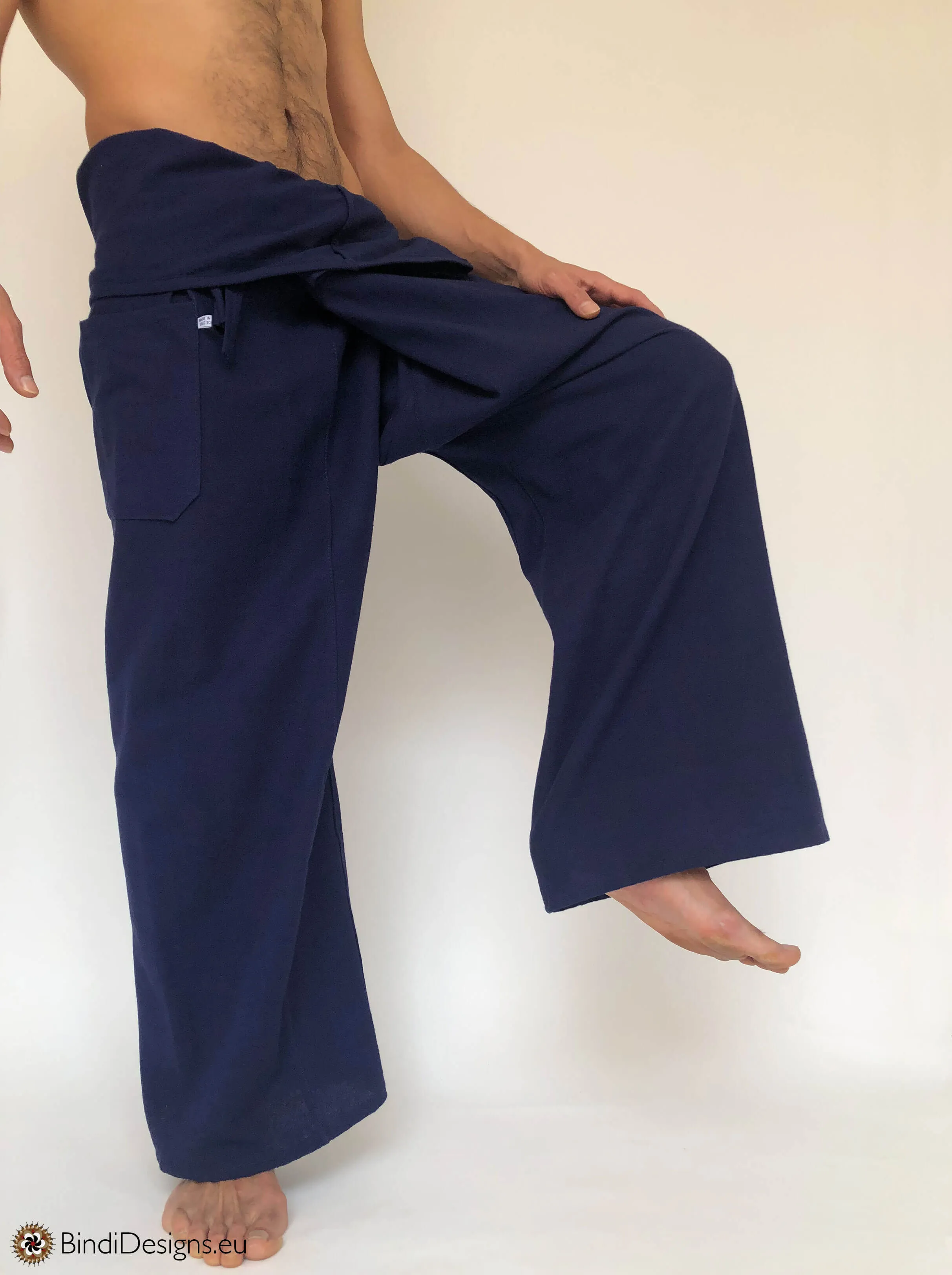 Thai Fisherman Pants Cotton Dark Blue