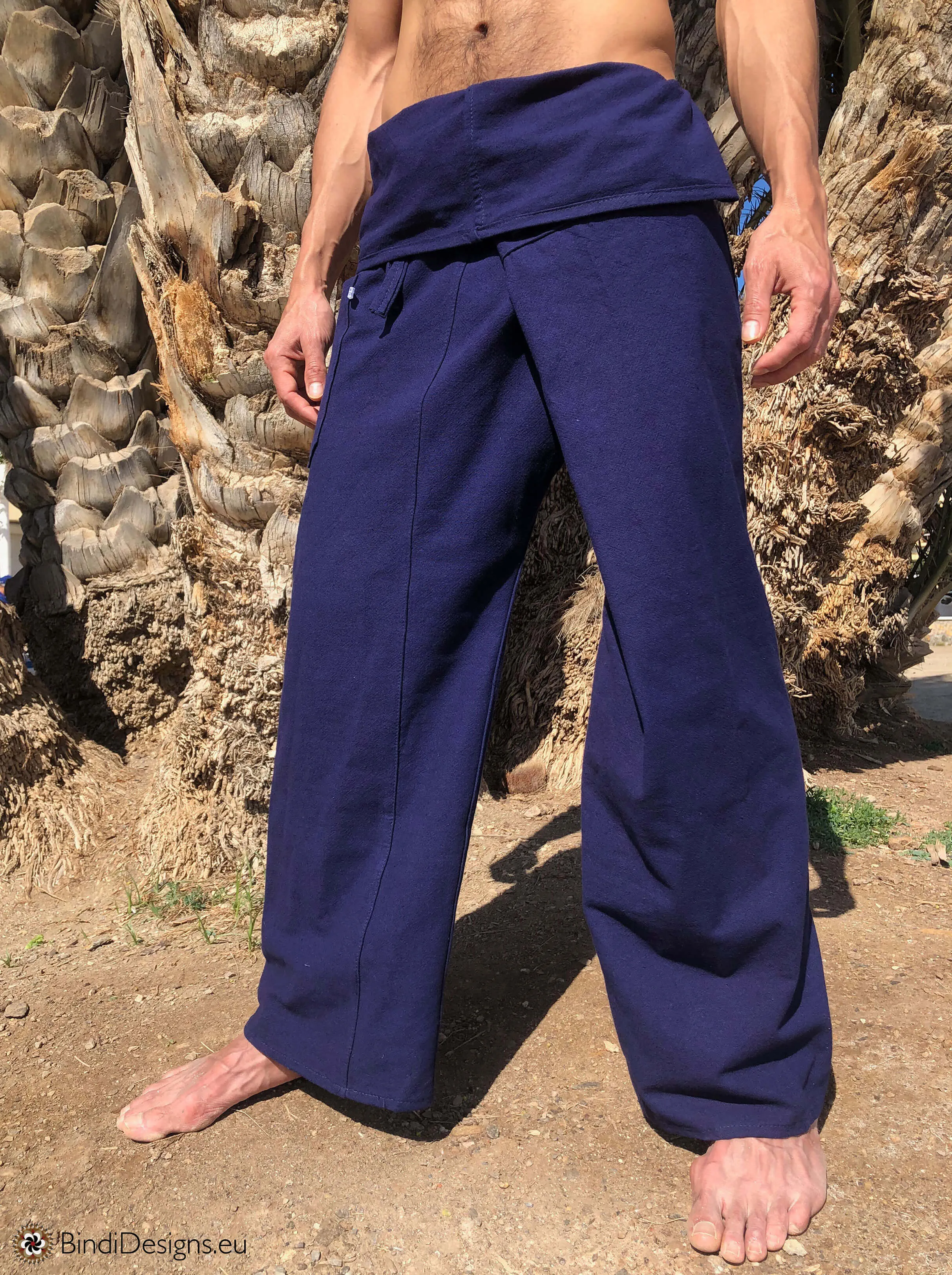 Thai Fisherman Pants Cotton Dark Blue