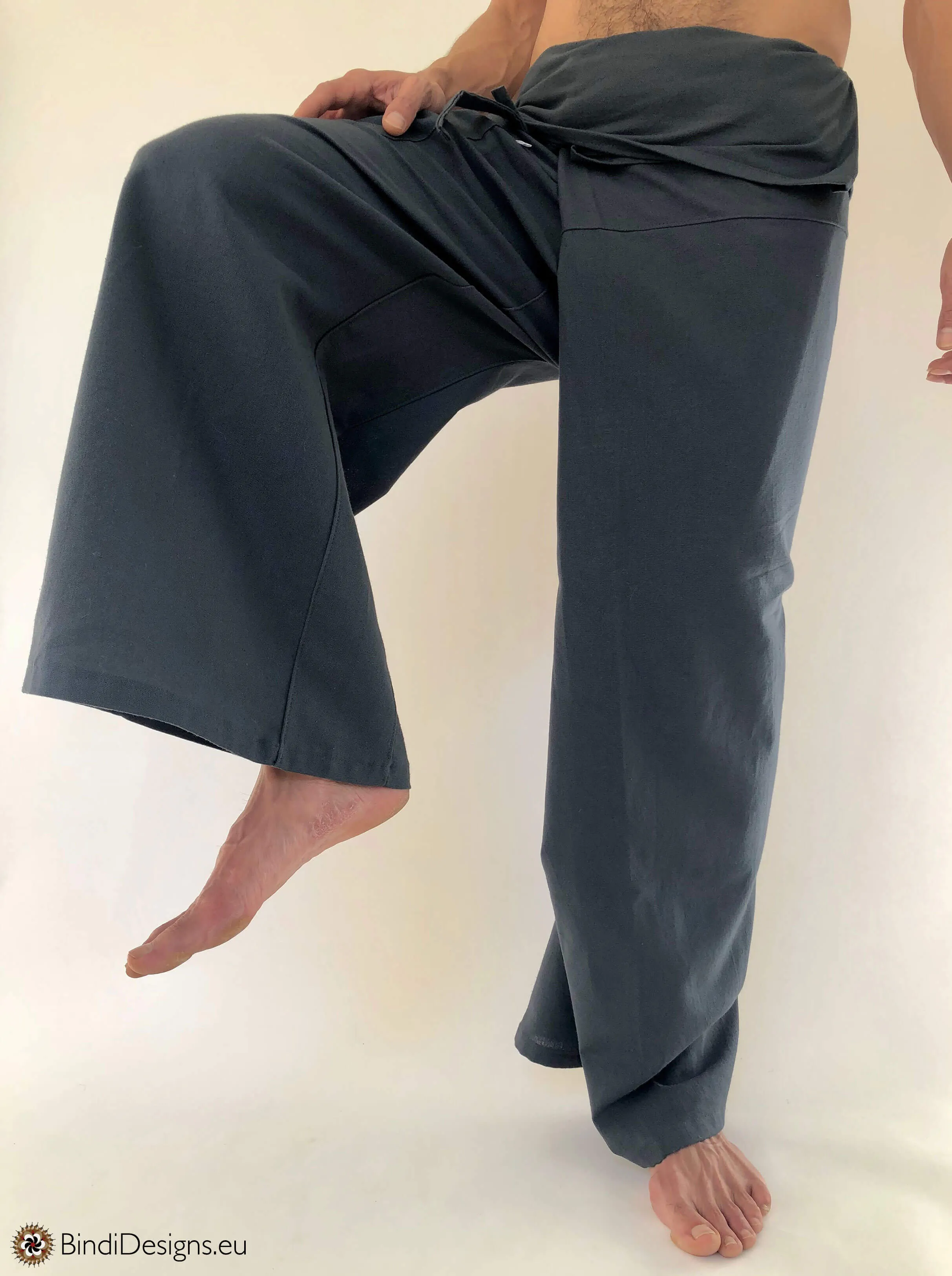 Thai Fisherman Pants Cotton Dark Gray