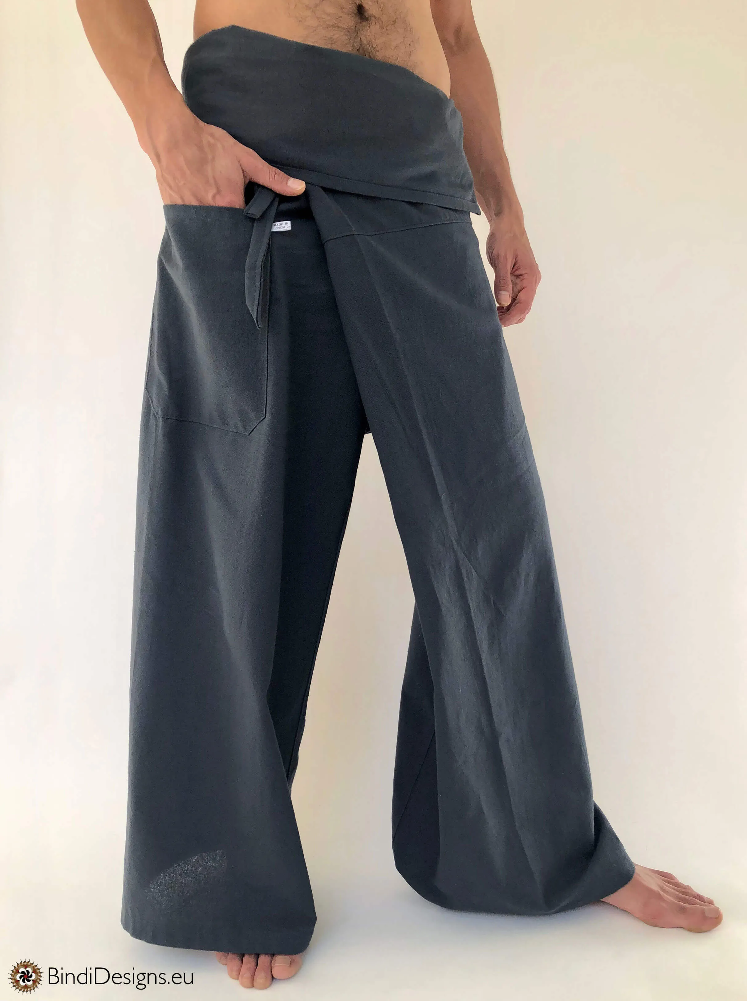 Thai Fisherman Pants Cotton Dark Gray