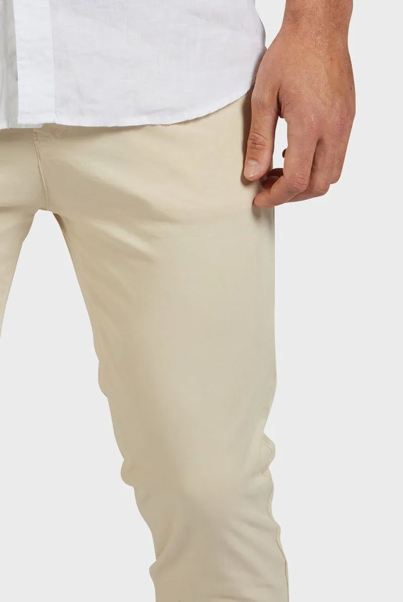 THE ACADEMY BRAND Cooper Slim Chino - Sand