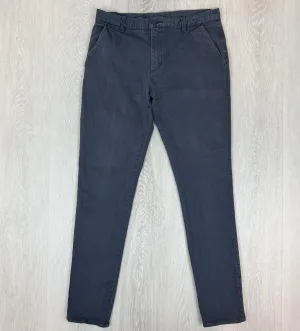 The Academy Brand Mens Navy Blue Slim Fit Chinos Size 32 Approx