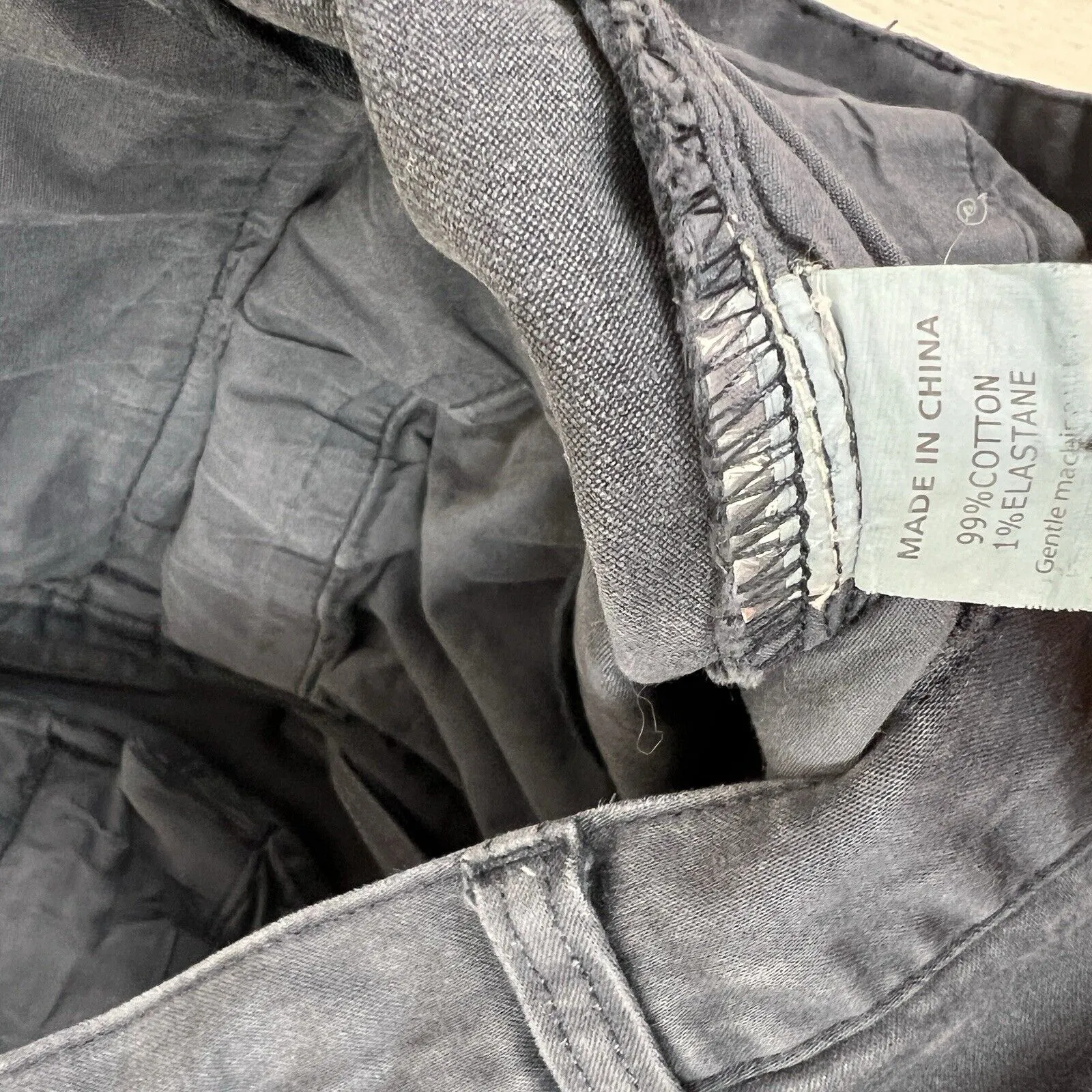 The Academy Brand Mens Navy Blue Slim Fit Chinos Size 32 Approx