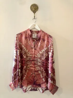 The Havana Silk Blouse in Musk