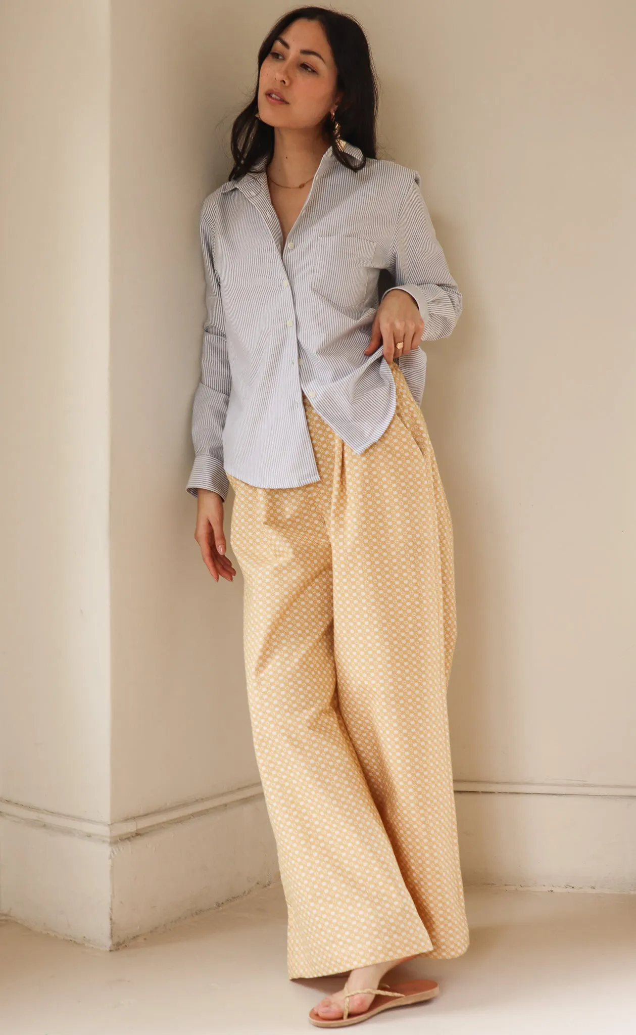 The Maximalist - Long Pants - Primrose Cotton Jacquard