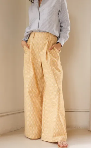 The Maximalist - Long Pants - Primrose Cotton Jacquard