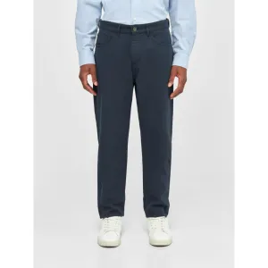 TIM tapered fit twill 5-pocket pants in navy
