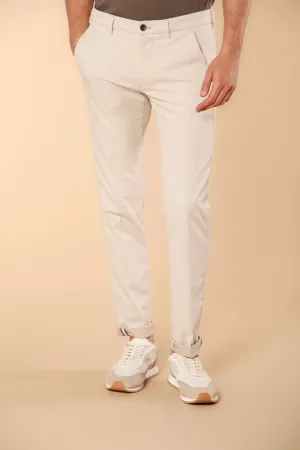Torino men's chino pants in cover dyed cotton slim fit