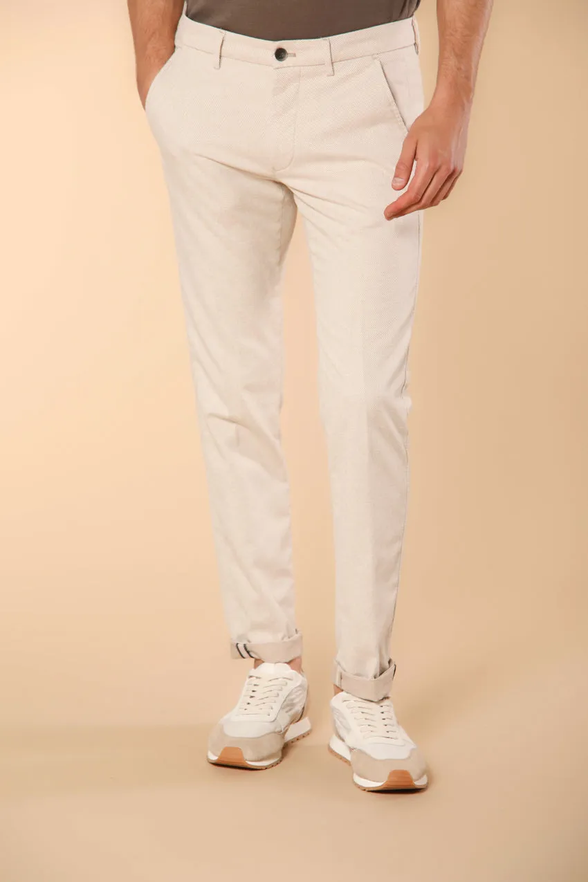 Torino men's chino pants in cover dyed cotton slim fit