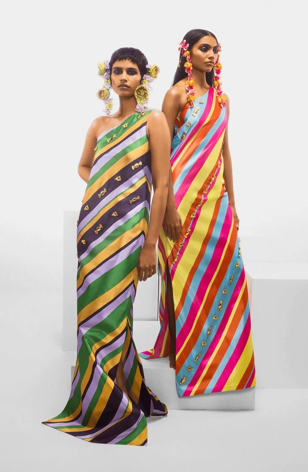 Tutti fruity candy stripe dress